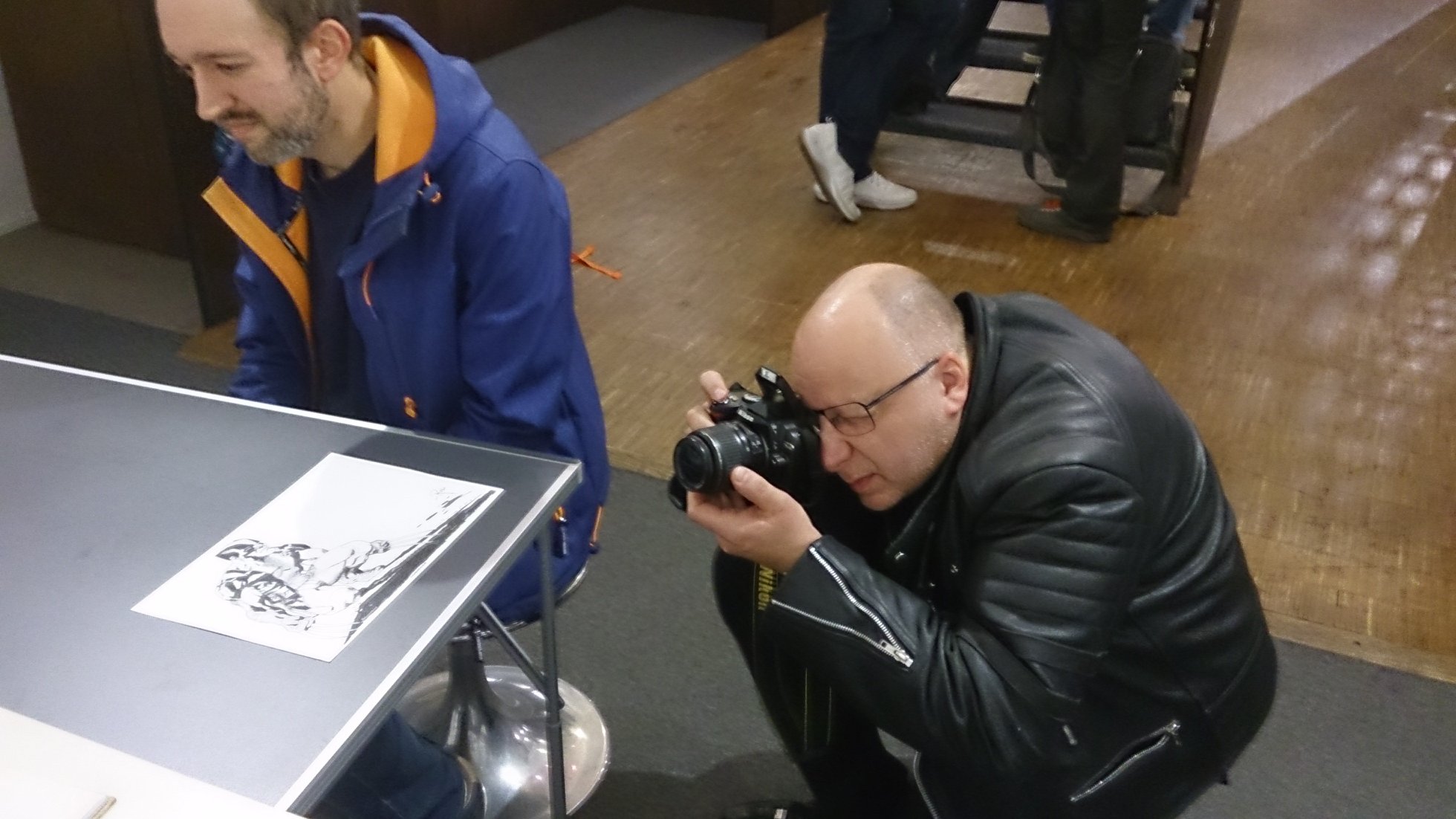 Mitch en pleine action
