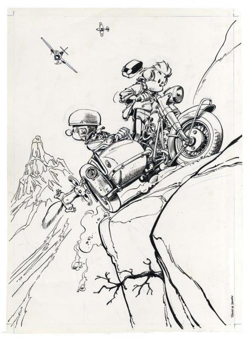 2 vies en dessins tome et janry spirou et fantasio en pleine action