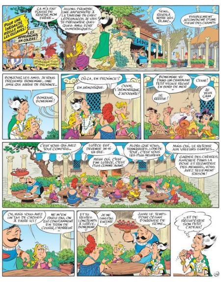 Asterix l iris blanc planche