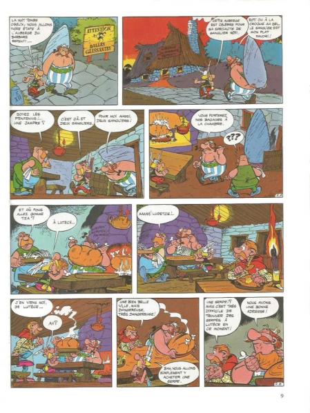 Asterix la serpe d or planche autre