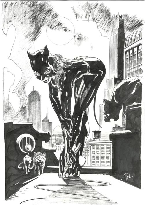 Ex-Libris Roland BOSCHI Catwoman