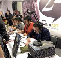 Dedicaces sur le stand femart 1