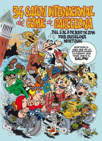 El cartel del 34 salon del comic de barcelona 2016