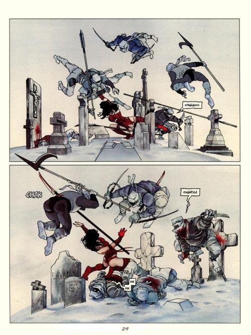 Elektra renait a la vie planche ninjas