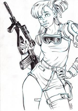 Fille soldat
