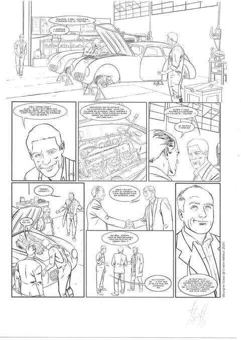 Henri vaillant planche juste encree