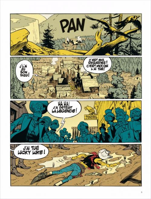 Lucky luke l homme qui tua planche