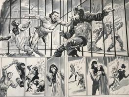 Tarzan on the planet of the apes double page prison