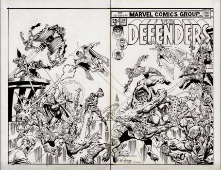 The defenders et les guardiens de la galaxie par sal buscema et dan green