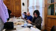 Theo avec les auteurs italiens