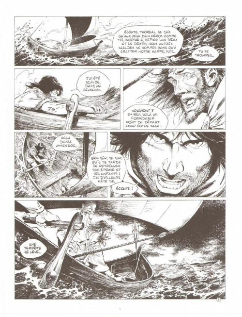 Thorgal saga 4 planche 2 en n b