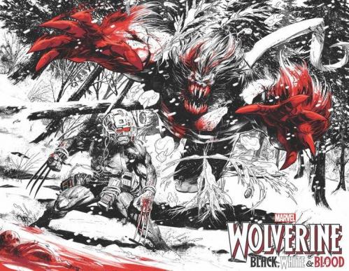 Wolverine black white blood 1